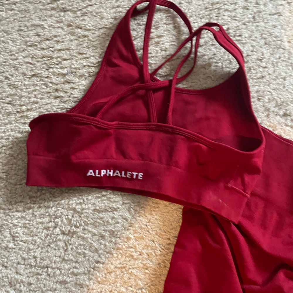 Alphalete set bra and pants size medium